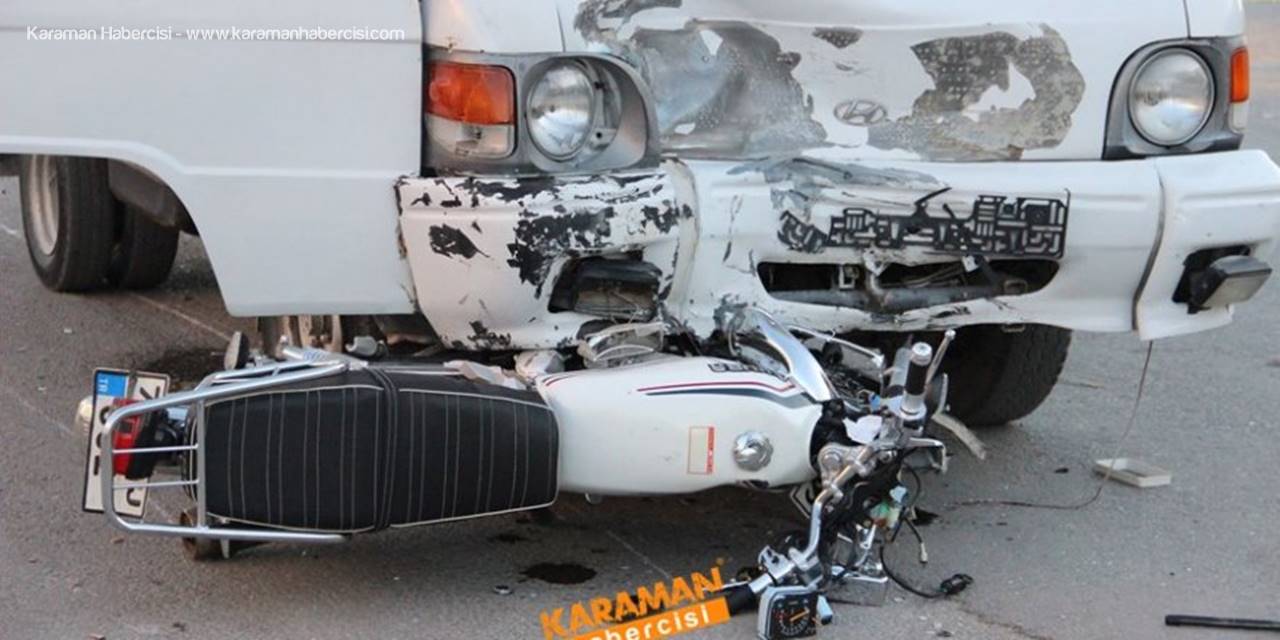 Karaman'da Yaşanan Kazada Sürücü Metrelerce Fırladı