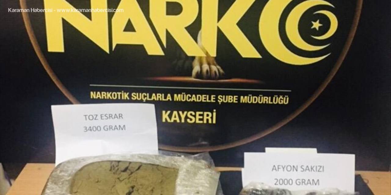 Kayseri'de Uyuşturucu Operasyonu