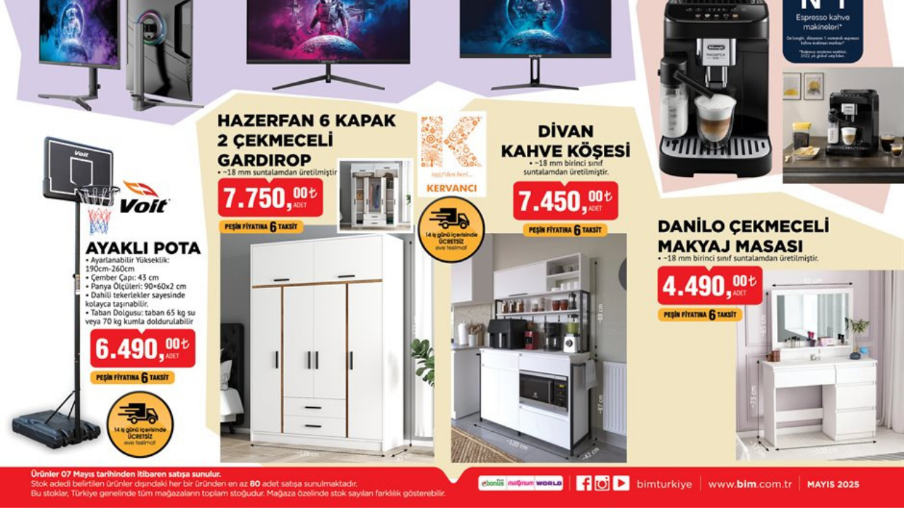 BİM’e 6 Kapaklı Gardrop Geliyor! BİM 7 Nisan Aktüel Kataloğu!