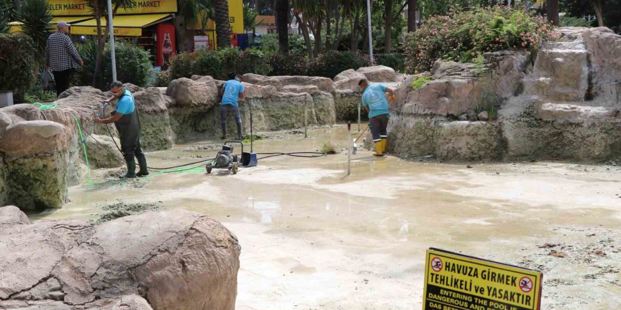Alanya’da Süs Havuzları Yaz Sezonuna Hazırlanıyor
