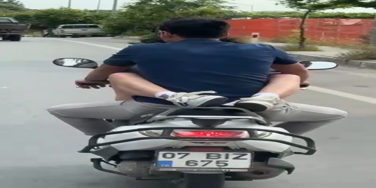 Motosiklette Kucağında Yolcu Taşıyan Sürünce 32 Bin Tl Ceza