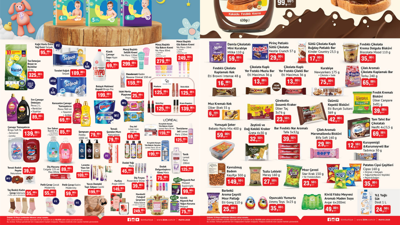 BİM’de Rinso, Bingo ve Selpak Ürünlerine İndirim Geliyor! BİM 13 Mayıs Aktüel Kataloğu!