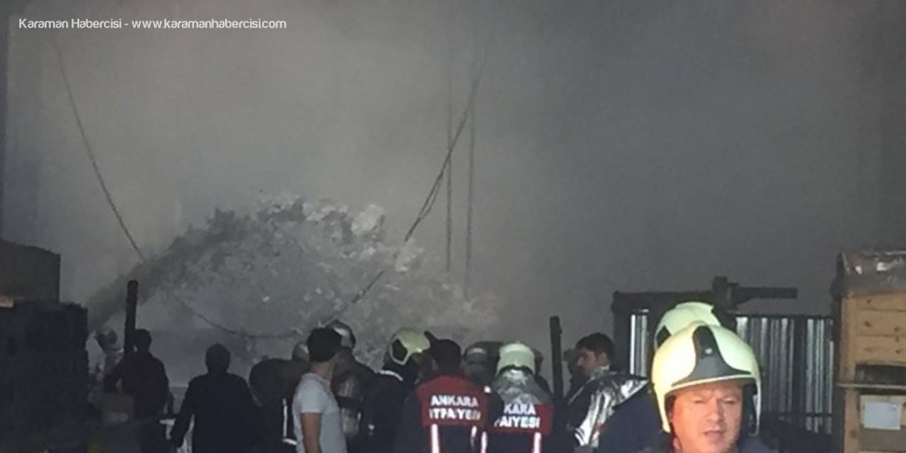 Başkent’te Korkutan Fabrika Yangını