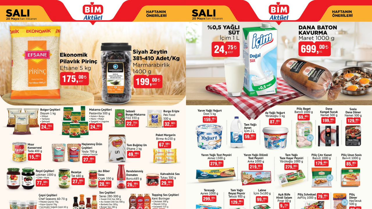 BİM’de Marmarabirlik, Maret ve Züber Ürünlerine İndirim Geliyor! BİM 20 Mayıs Aktüel Kataloğu!