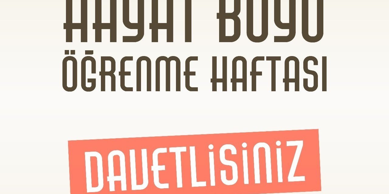 Mersin’de ’hayat Boyu Öğrenme Haftası Festivali’ Başlıyor