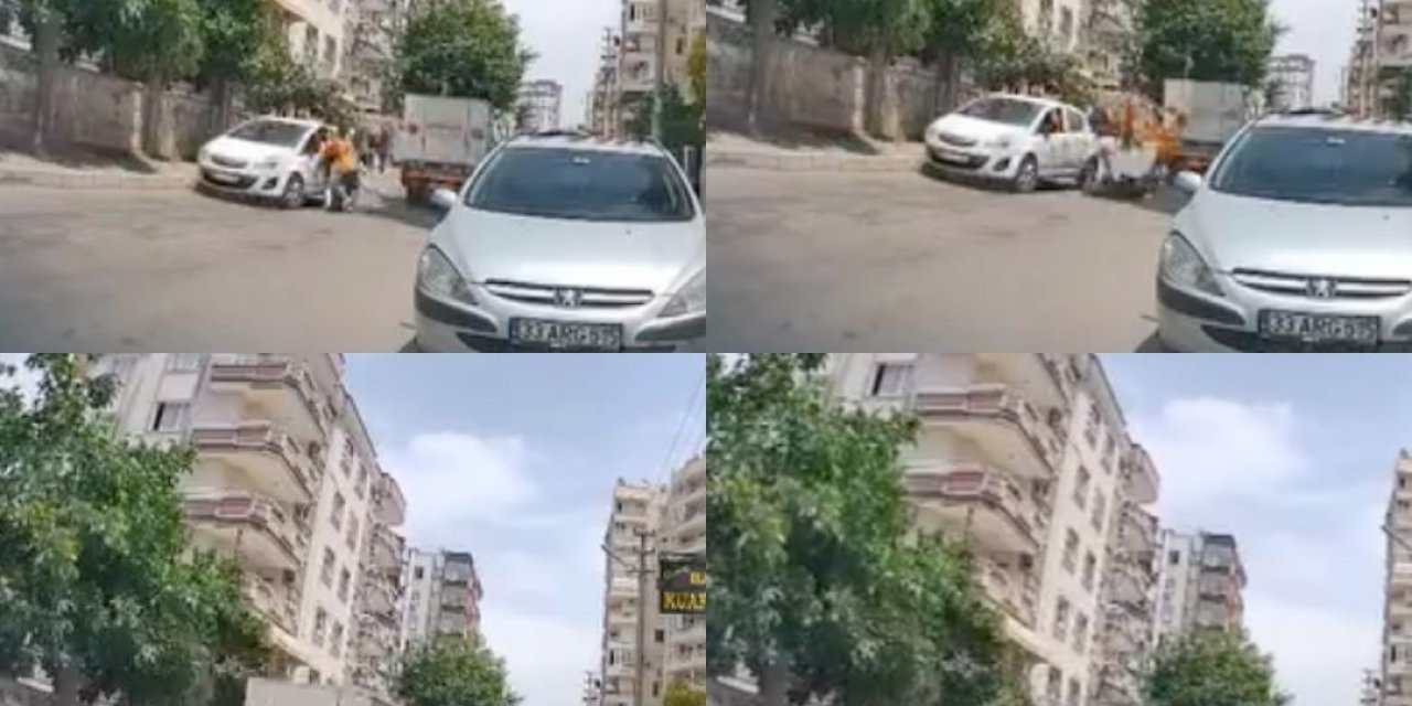 Elektrikli Bisikletle Otomobile Çarptılar: O Anlar Kamerada