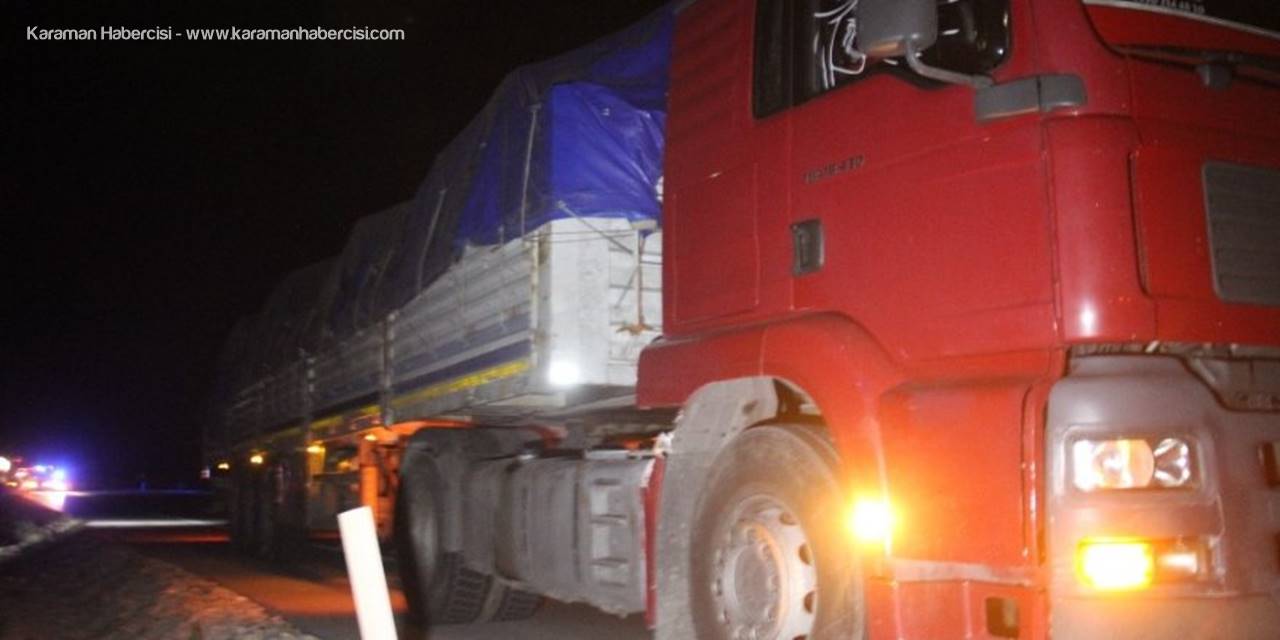 Konya Aksaray Yolunda Otomobilinden İnen Vatandaşa Tır Çarptı
