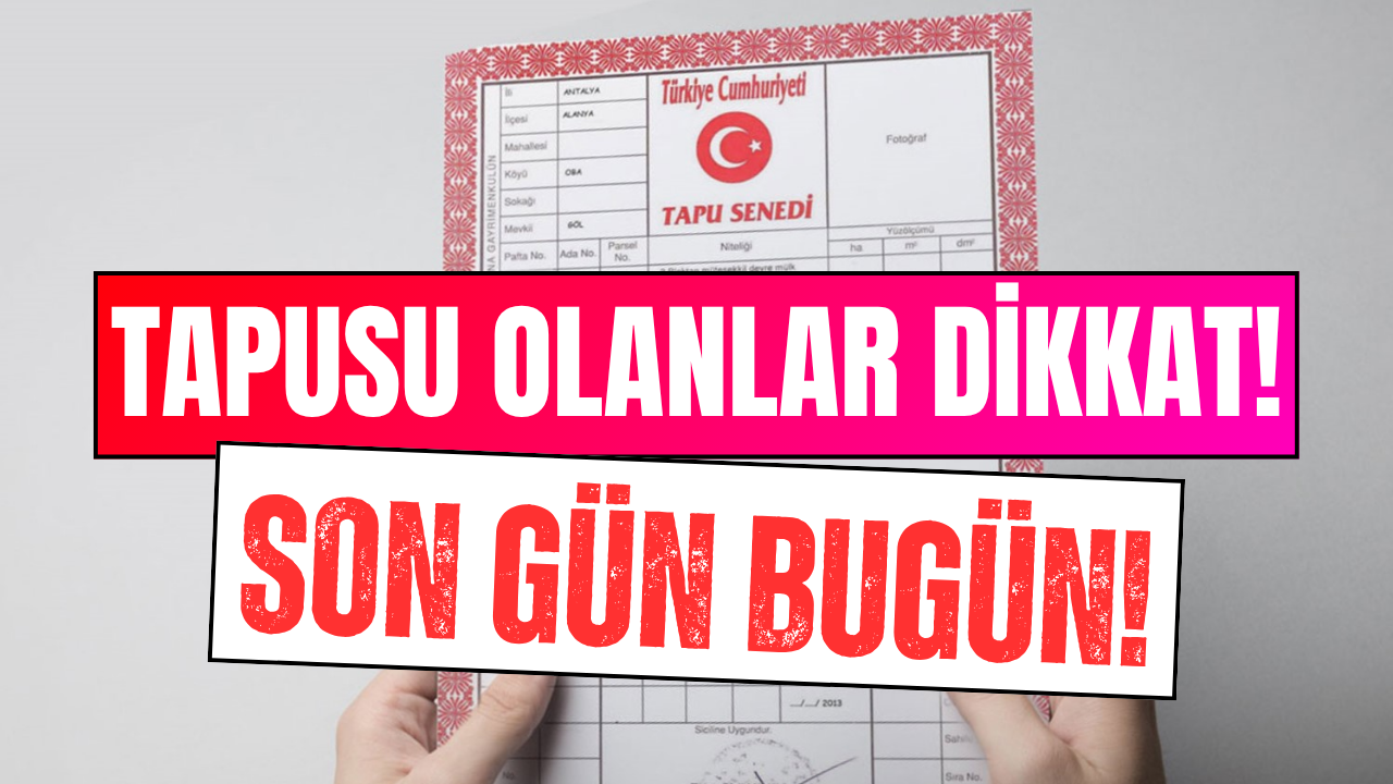 Tapusu Olanlar İçin 31 Mayıs Detayı!