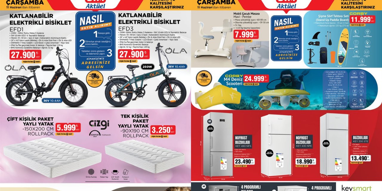 BİM’e Yaylı Yatak Geliyor! BİM 11 Haziran Aktüel Kataloğu!