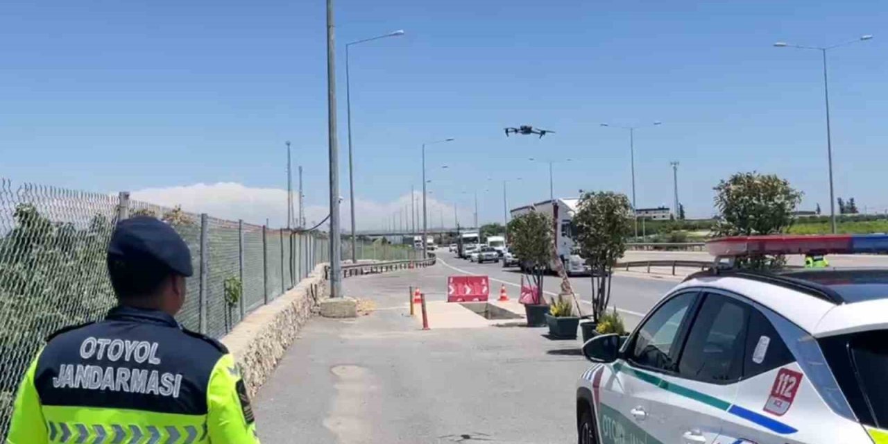 Jandarmadan Bayram Öncesi Dronlu Denetim