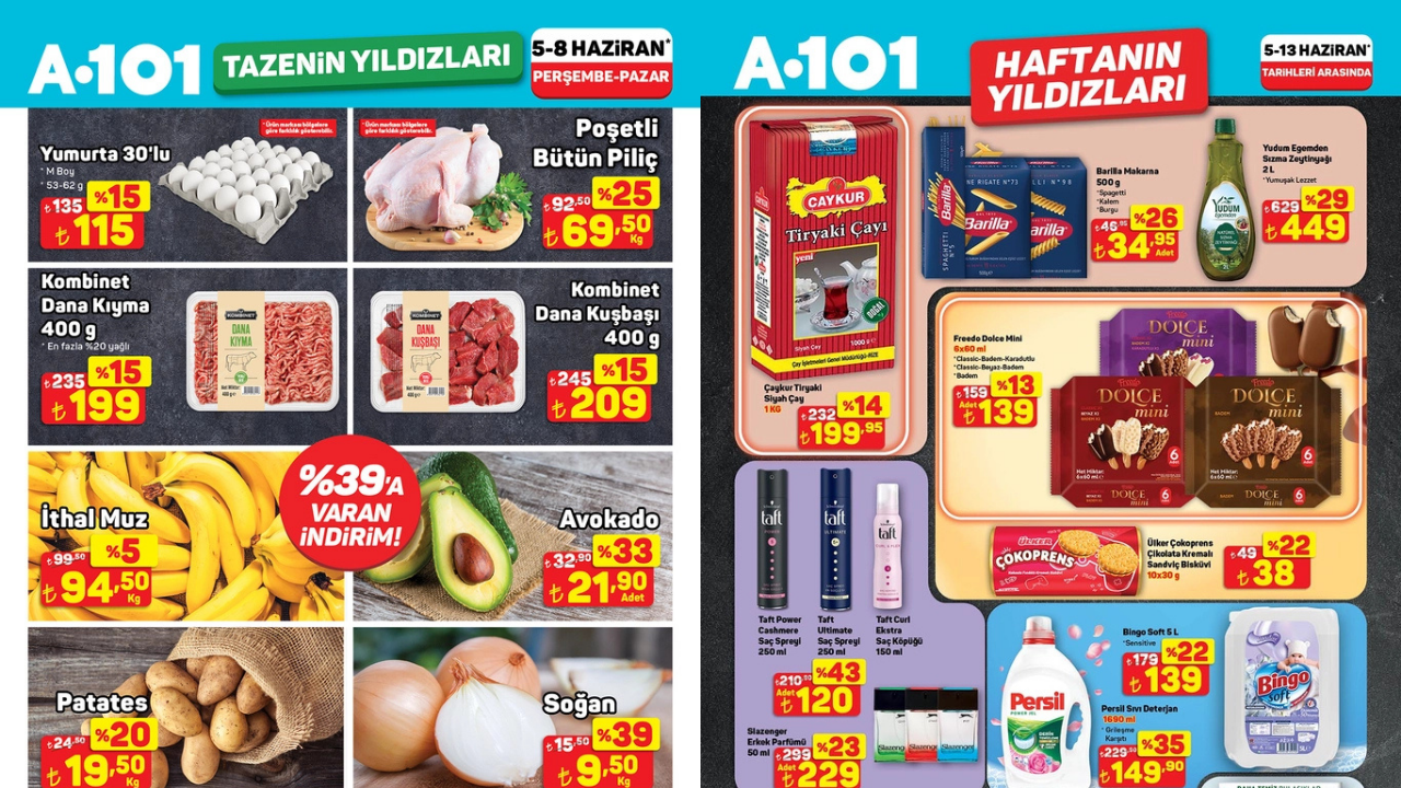 A101’de Dana Kıyma ve Yumurtaya İndirim Geldi! A101 8 Haziran Aktüel Kataloğu!