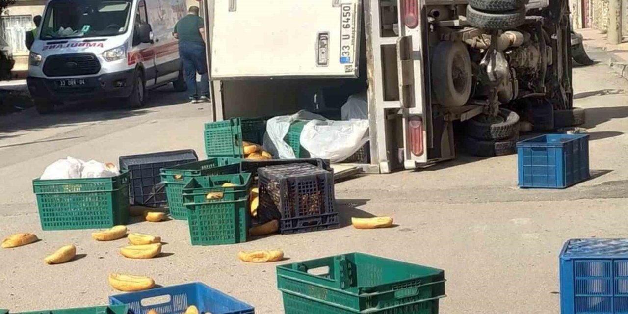 Kamyonetler Çarpıştı, Sürücülerden Biri Yaralandı