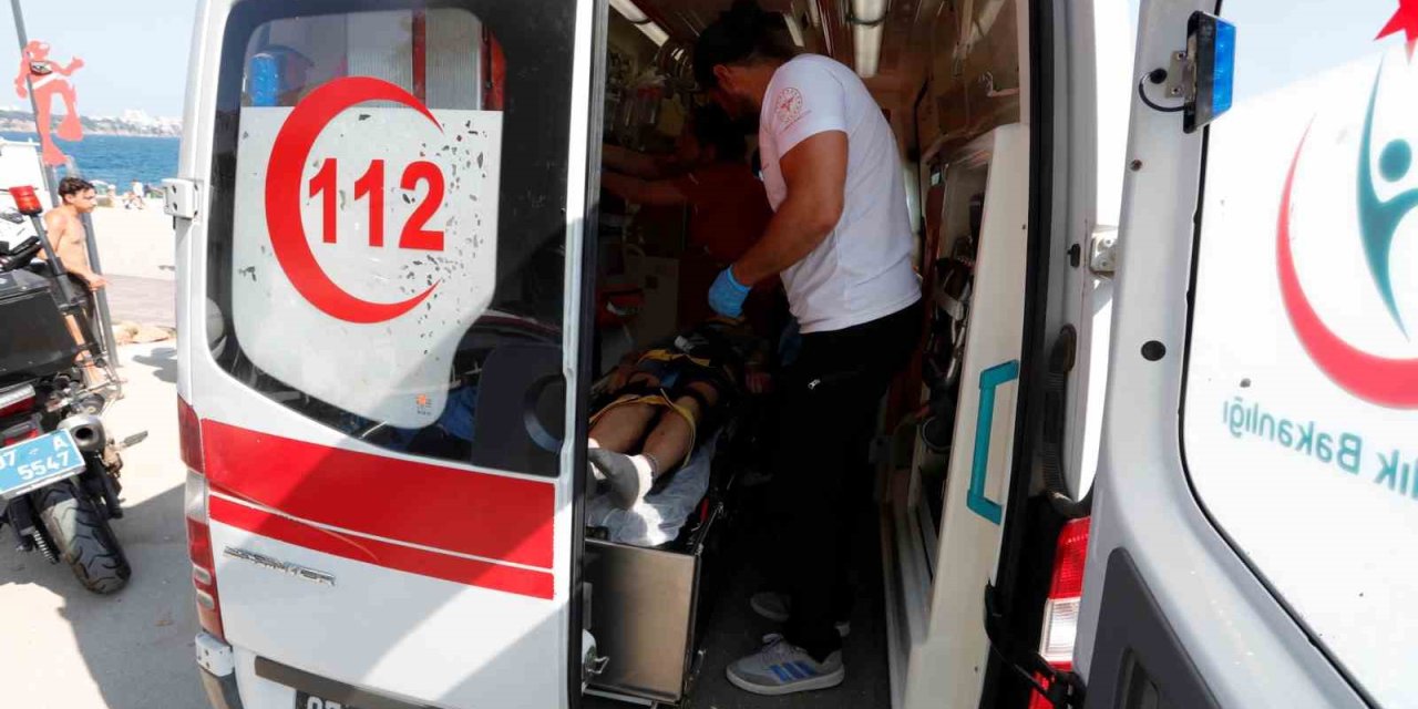 Varyanttan Aşağı Atılan Scooter 15 Yaşındaki Çocuğun Başına Düştü