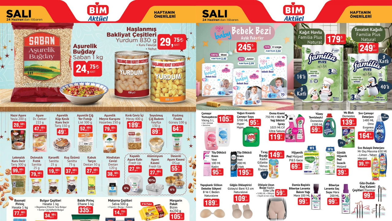 BİM’de Aşurelik Buğday Geliyor! BİM 24 Haziran Aktüel Kataloğu!