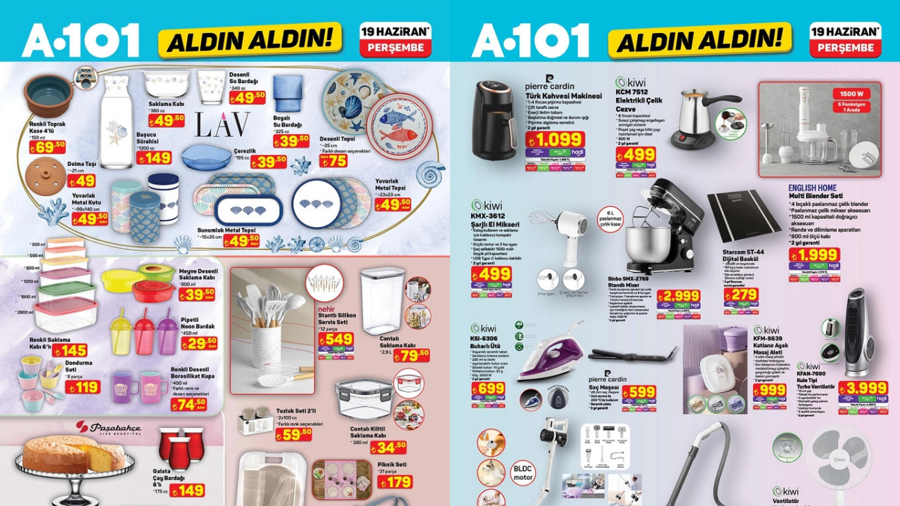 A101’e 12 Parça Servis Seti Geliyor! A101 19 Haziran Aktüel Kataloğu!