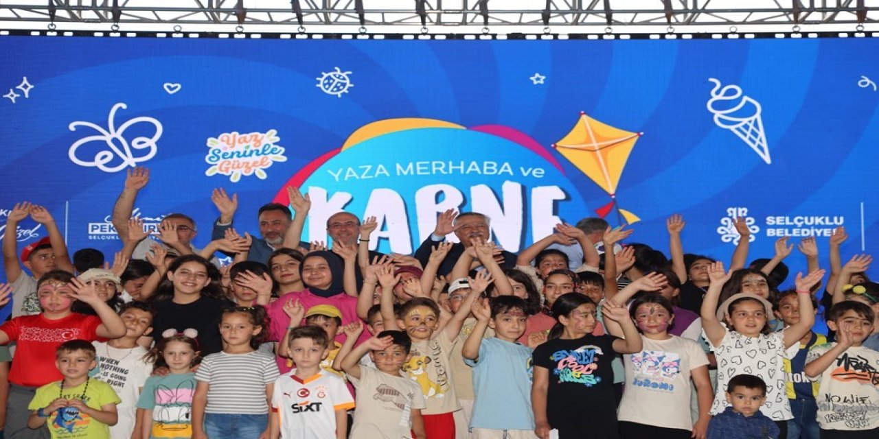 Çocuklar Yaza Merhaba Karne Şenliği’nde Doyasıya Eğlendi