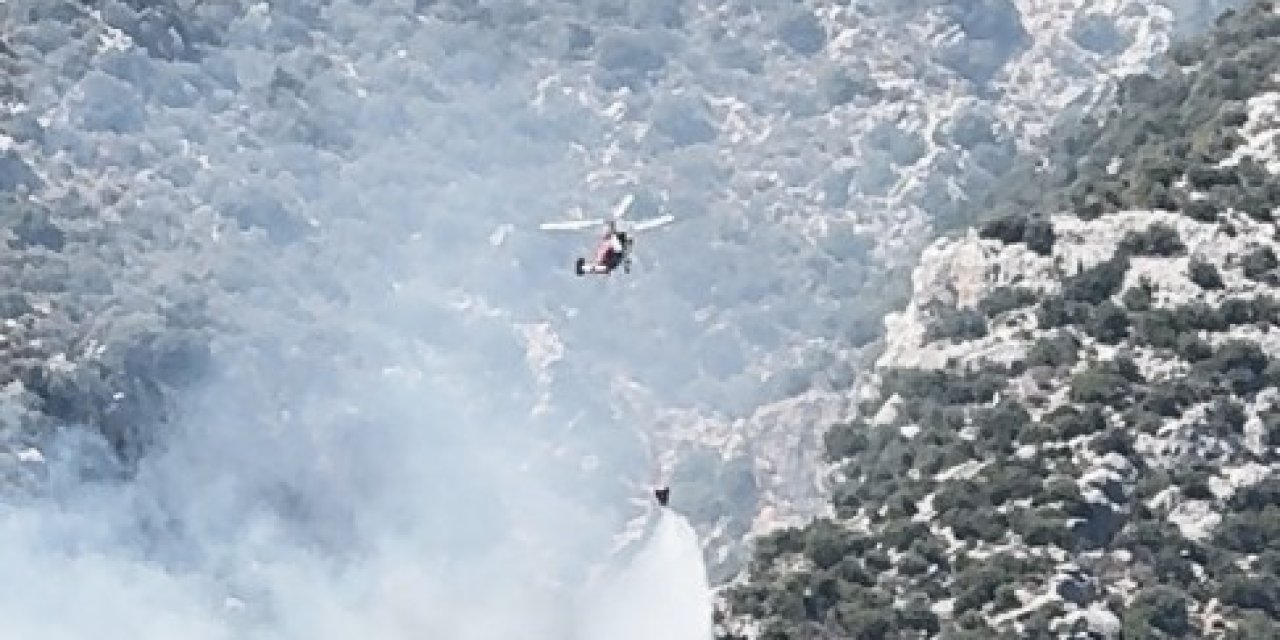 Finike’de Orman Yangını