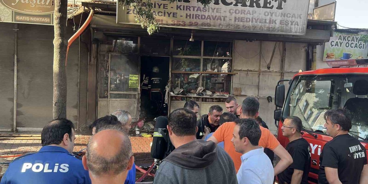 Konya’da İş Yerindeki Yangın Korkuttu