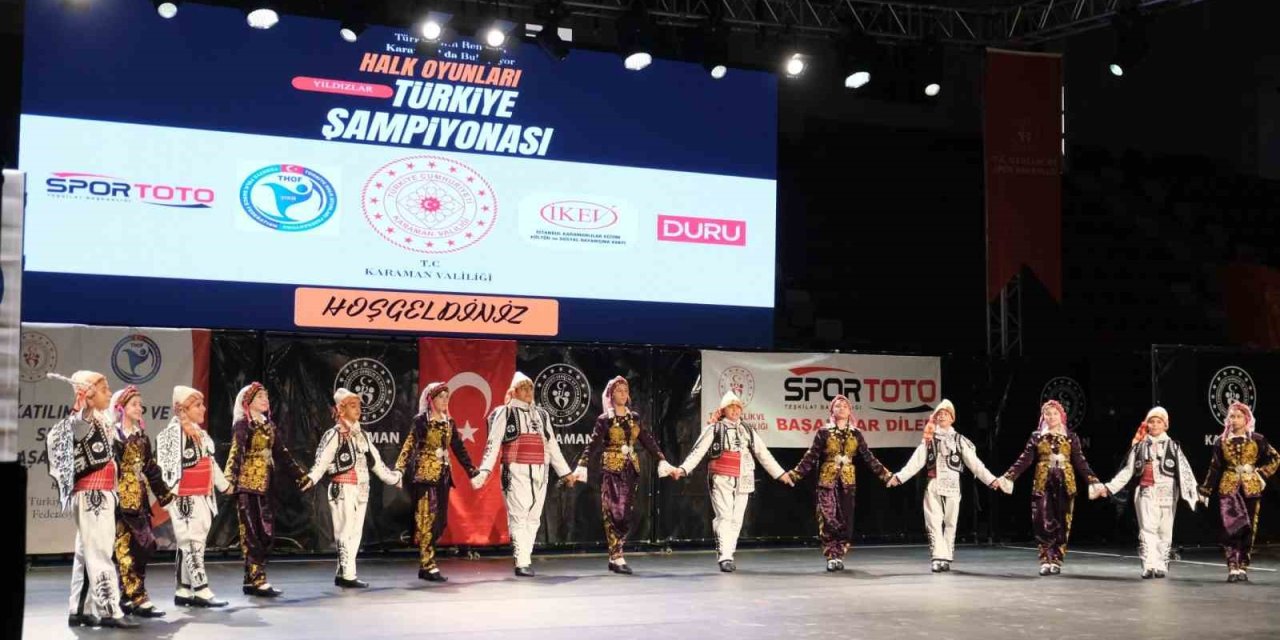 Karaman’da Halk Oyunları Yıldızlar Türkiye Şampiyonası Sona Erdi