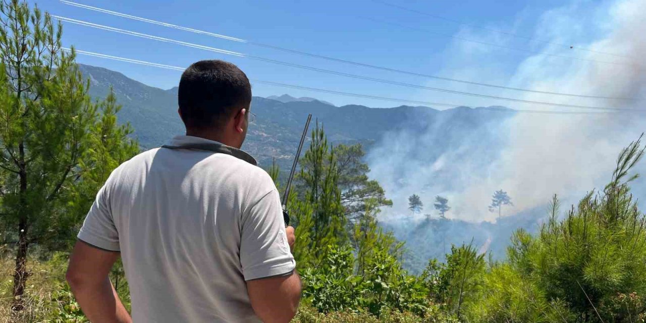 Alanya’daki Yangınını Kontrol Altına Alınması Çalışmaları Devam Ediyor