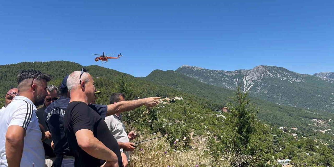 Alanya’da Çıkan Orman Yangını Kısmen Kontrol Altına Alındı