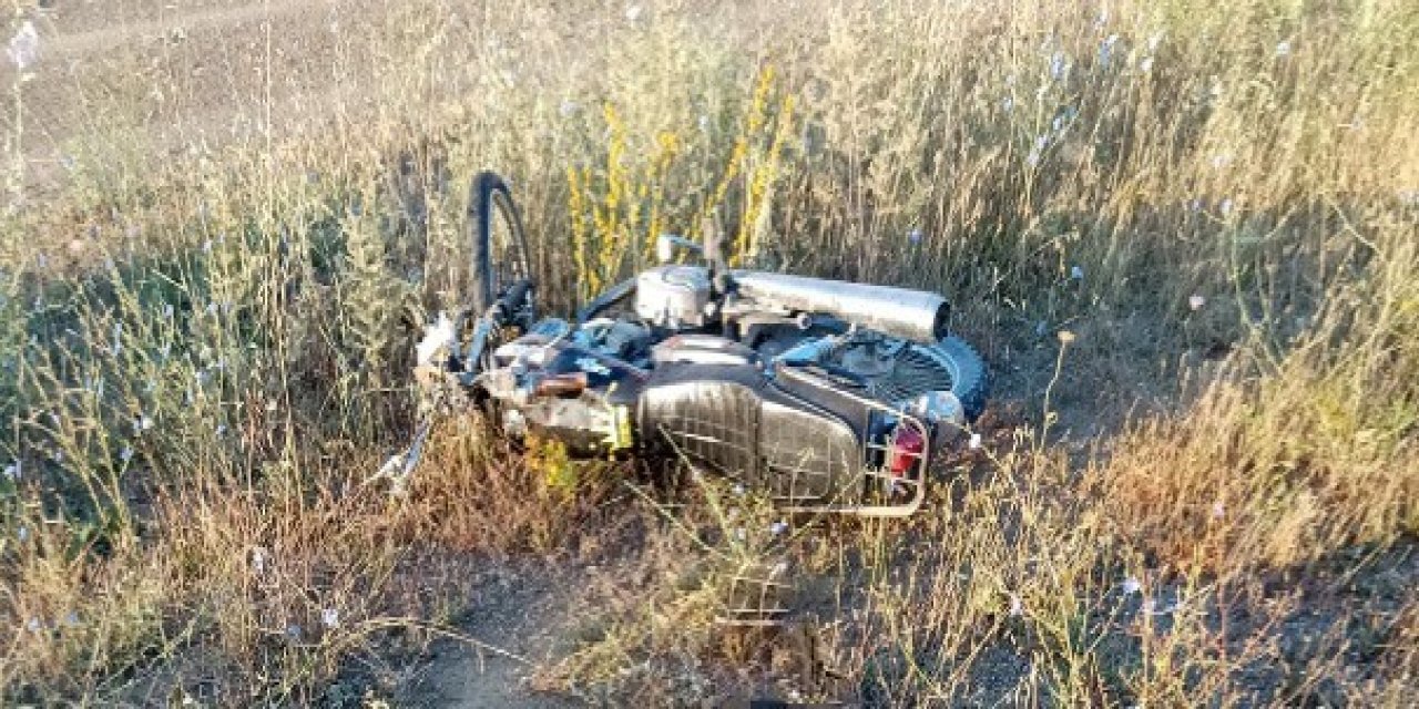 Konya’da Motosiklet Kazası, Sürücüsü Ağır Yaralandı