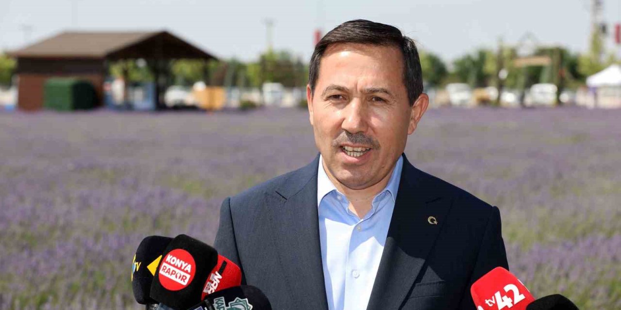 Hasan Kılca, Karatay Lavanta Bahçesi’nde Konya Basınıyla Buluştu