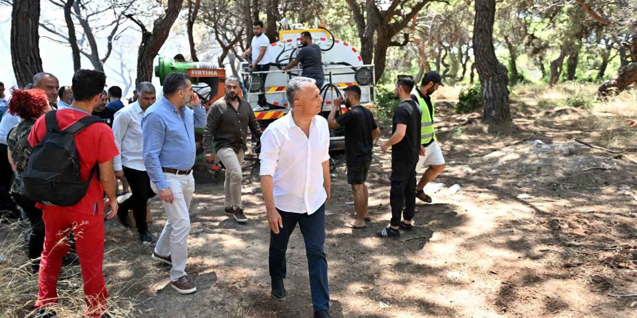 Muratpaşa, 19 Araçla Yangına Müdahale Etti