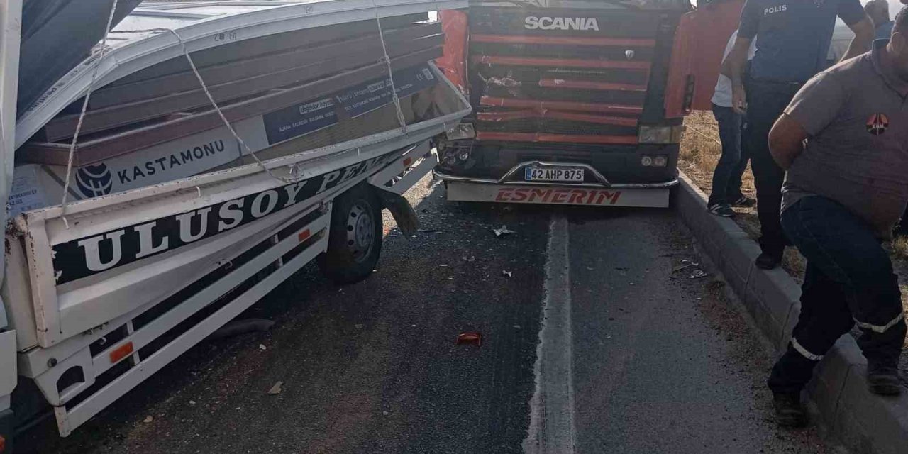 Konya’da Zincirleme Kaza: 1 Yaralı