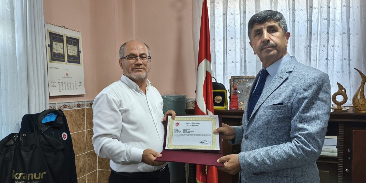 Anamur’da Müftülük Personeline Başarı Belgesi