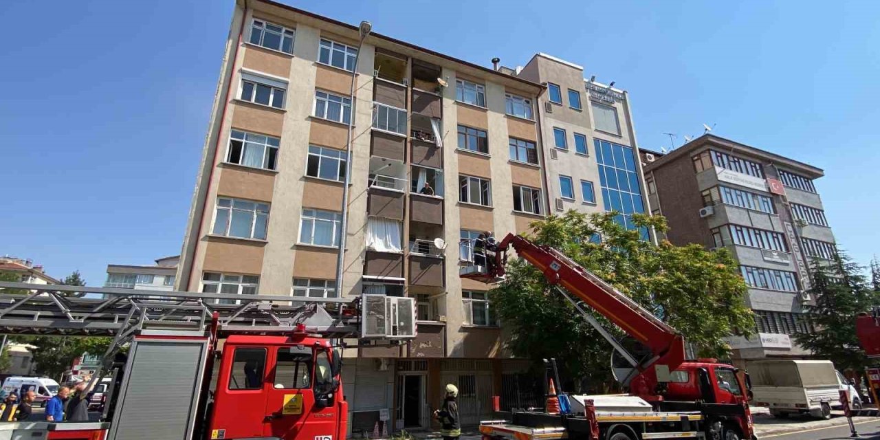 Konya’da Apartmanda Yangın Paniği: 5 Kişi Dumandan Etkilendi