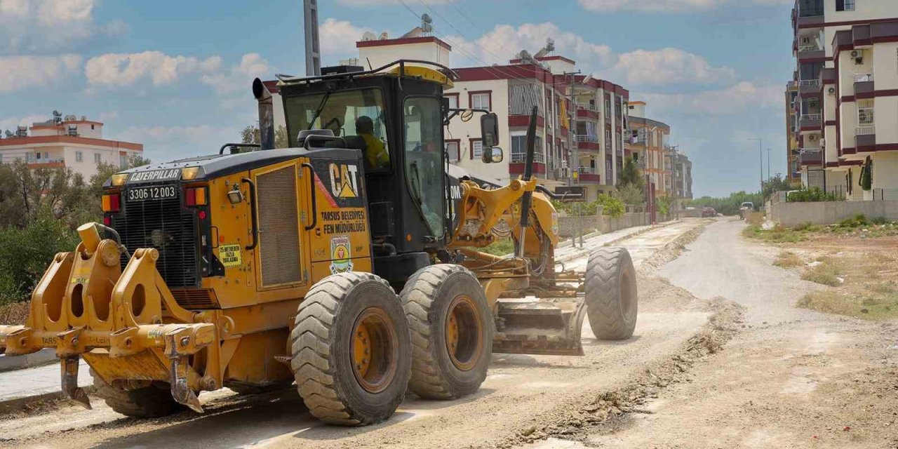 Tarsus’ta Bağlar Mahallesi’nde Yol Çalışmaları Başladı