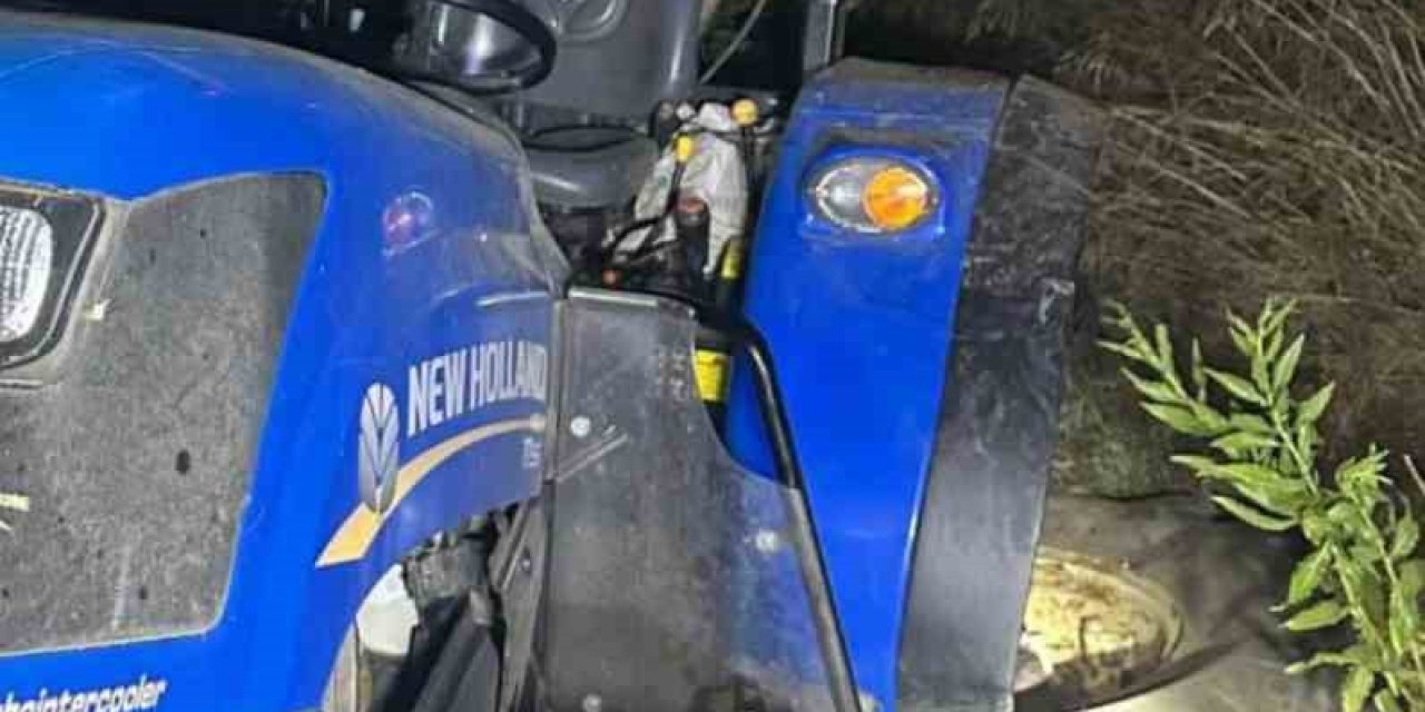 Devrilen Traktörün Altında Kalan Sürücü Öldü