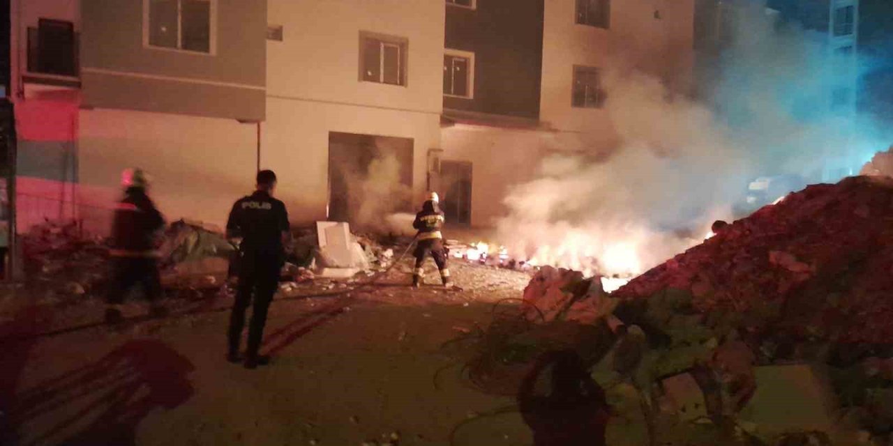 Karapınar’da Palet Yangını Korkuttu