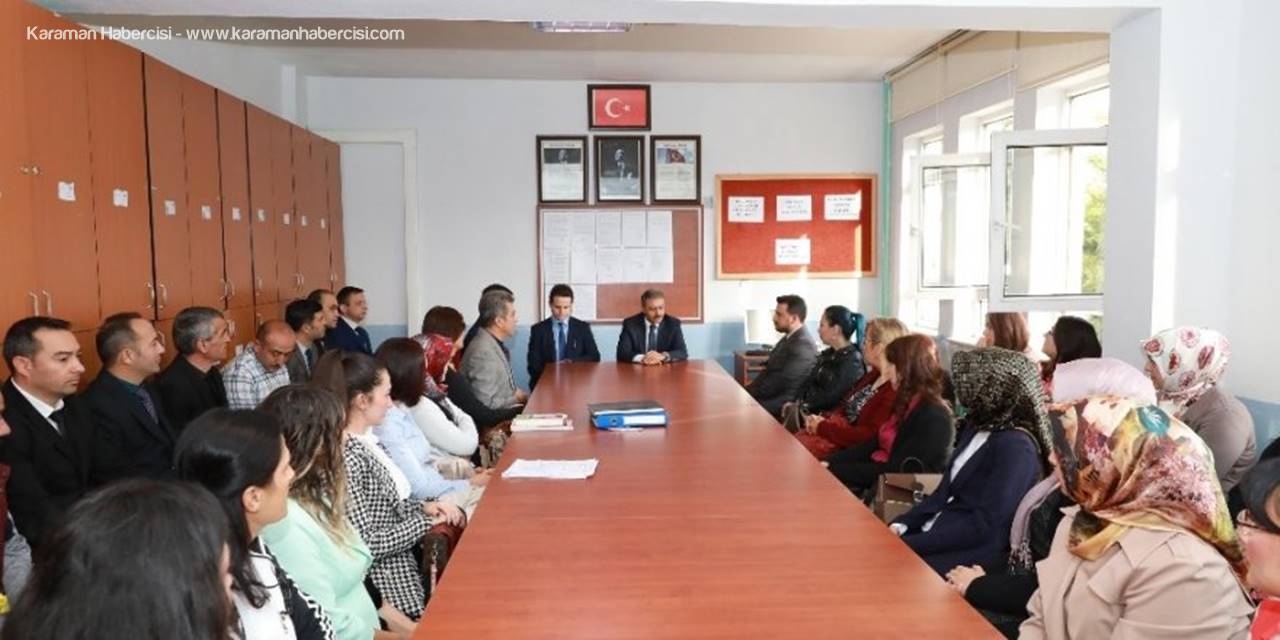 Burdur Valisi Hasan Şıldak, Suna Uzal Ortaokulu'na Ziyarette Bulundu