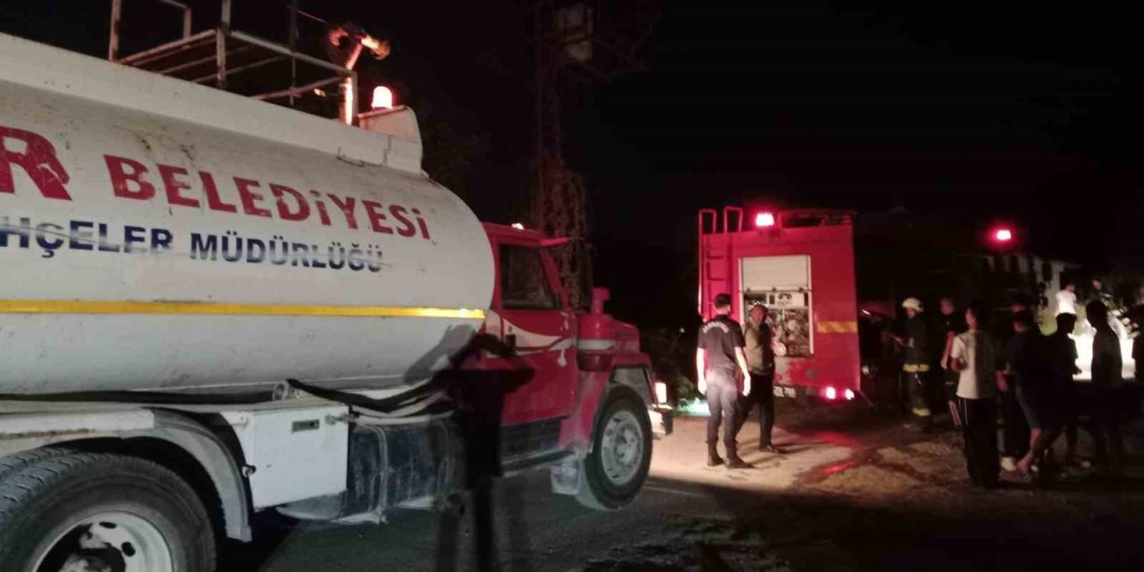 Kemer’de Trafo Yangını