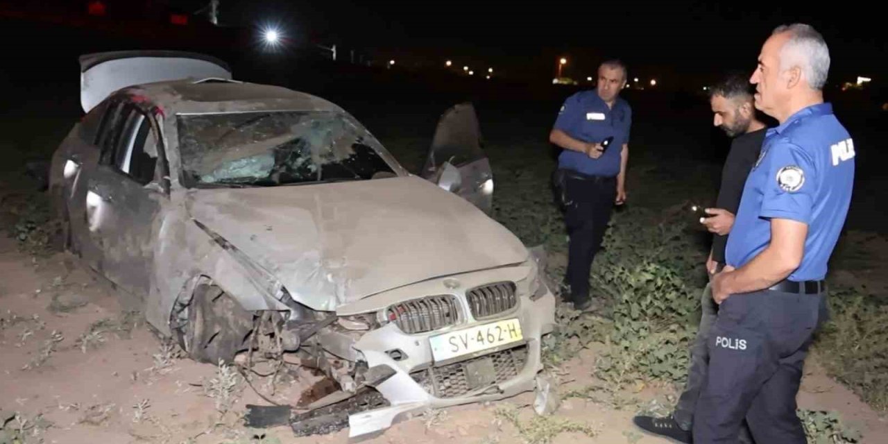 Şarampole Takla Atıp Hurdaya Dönen Otomobilin Sürücüsü Ağır Yaralandı