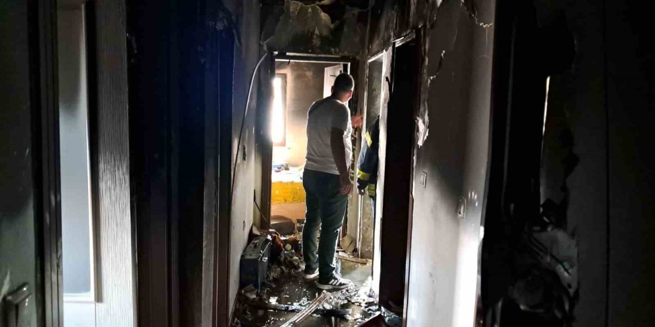 Karaman’da Apartmanın Son Katında Korkutan Yangın