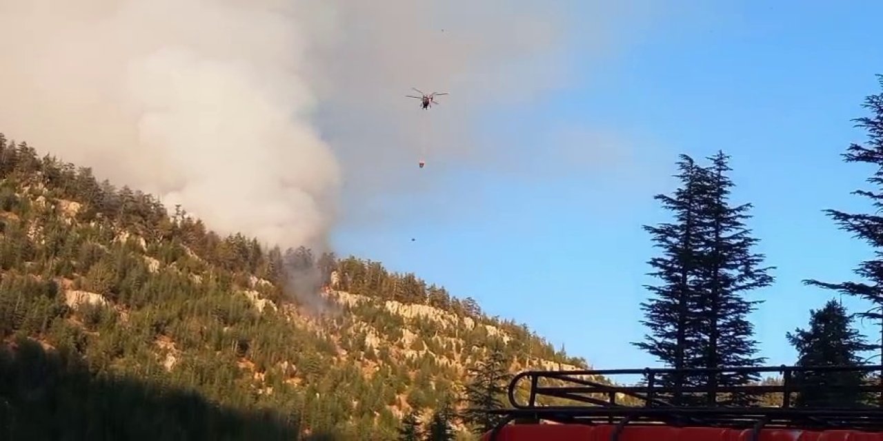 Karaman Valiliği: "orman Yangınına 137 Personel Ve 3 Helikopterle Müdahale Ediliyor"