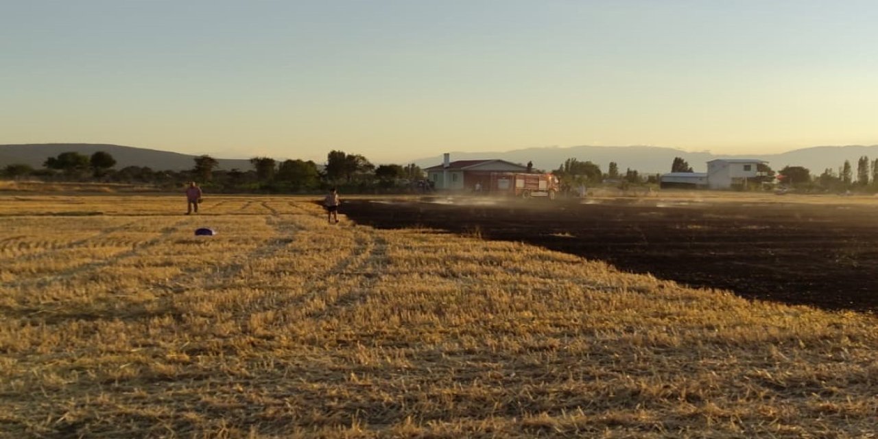 Beyşehir’de Anız Yangınları Korkuttu