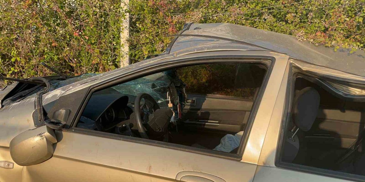 Alanya’da Otomobil Şarampole Uçtu: 1 Yaralı