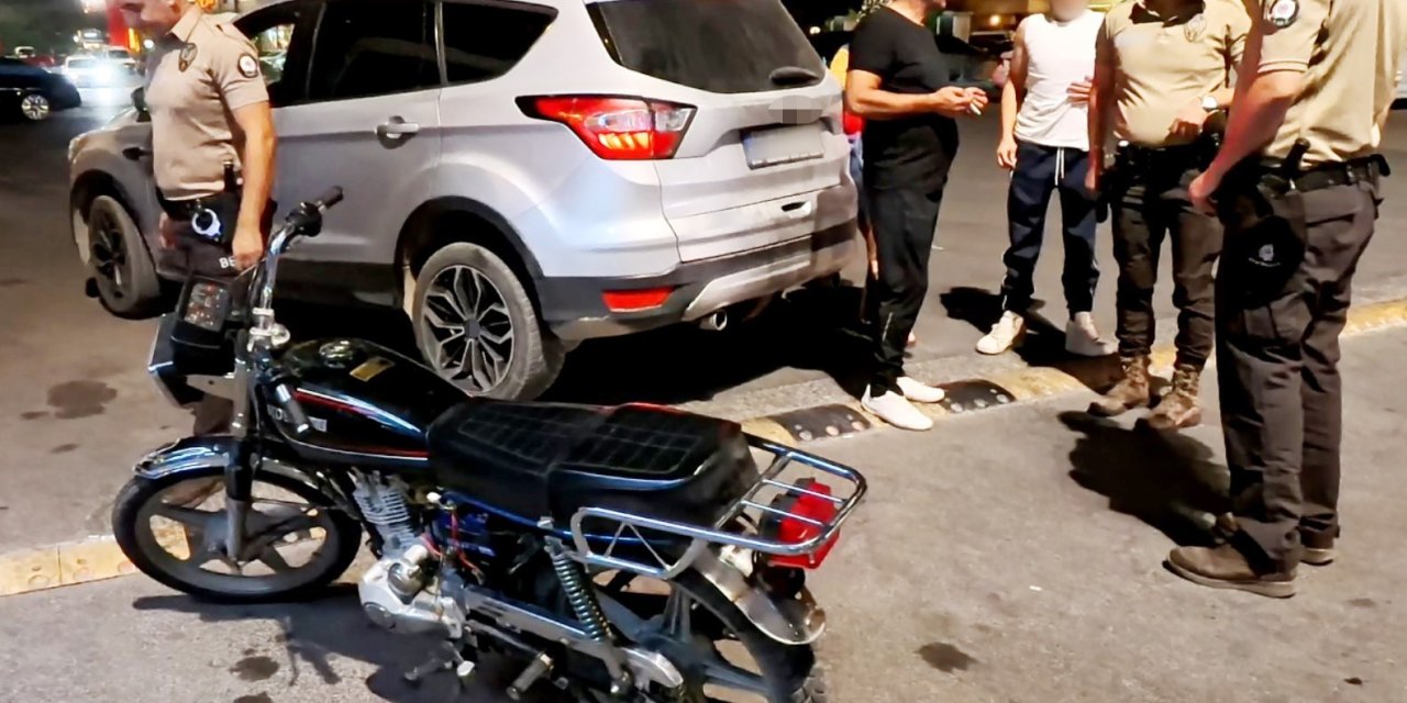 Plakasız Ve Şasi Numarasız Motosiklet Trafikten Men Edilerek, Kriminale Gönderildi