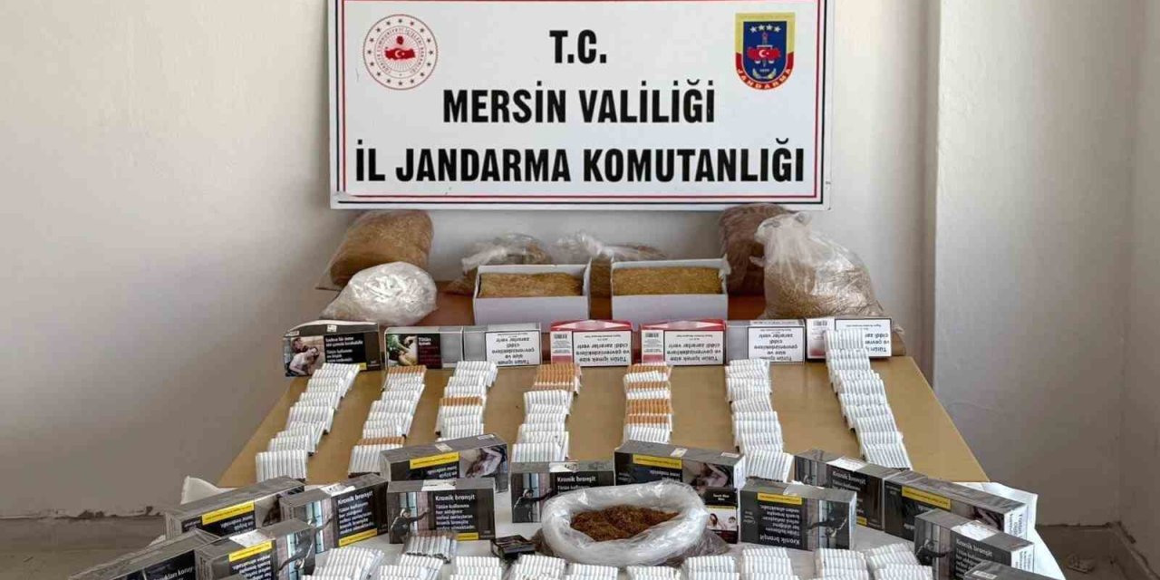 Mersin’de Kaçak Makaron Operasyonu: 3 Gözaltı