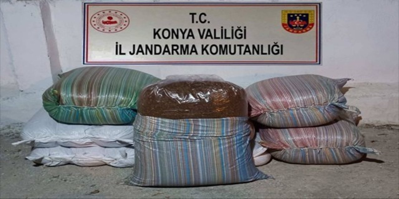 Konya’da 520 Kilo Kaçak Tütün Ele Geçirildi