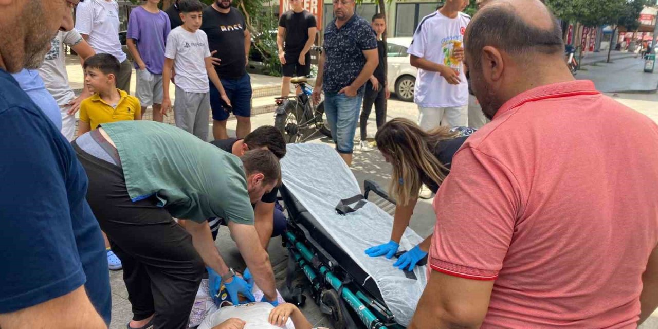 Devrilen Elektrikli Bisikletin Sürücüsü Çocuk Yaralandı