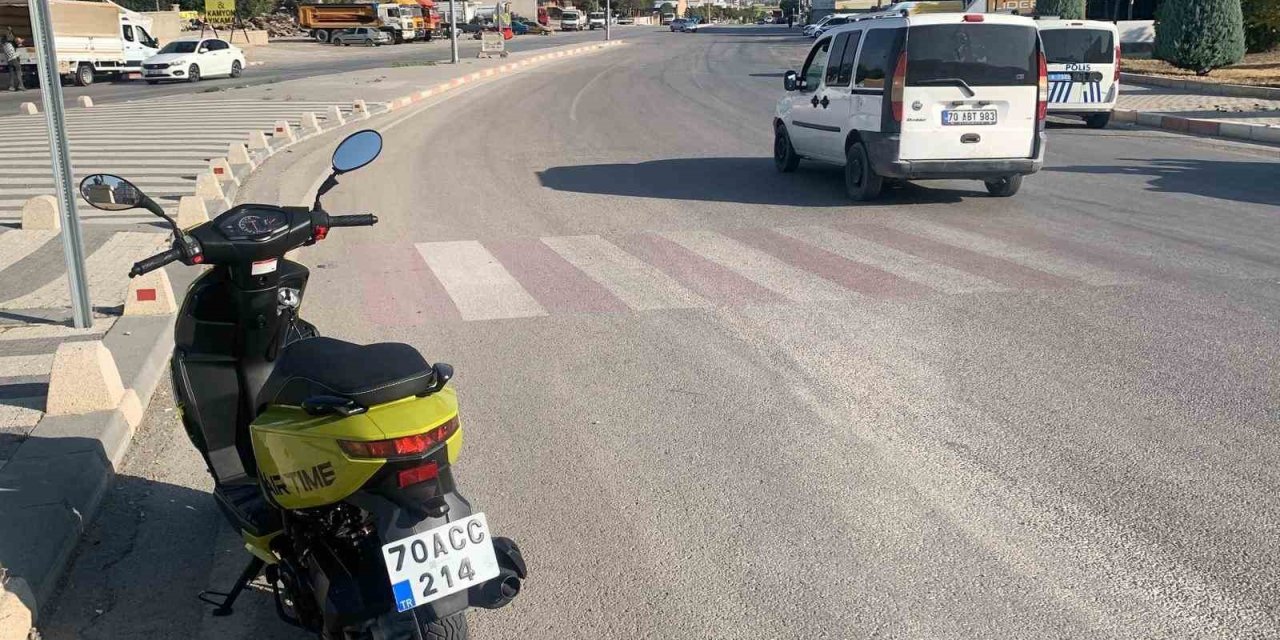 Karaman’da Motosiklet Kazası: 1 Yaralı