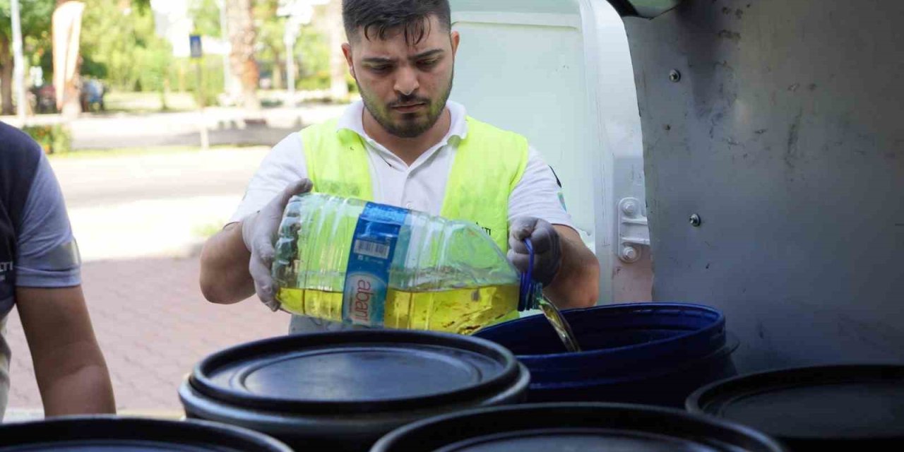 Konyaaltı’nda Atık Yağlar Geri Dönüştürülüyor