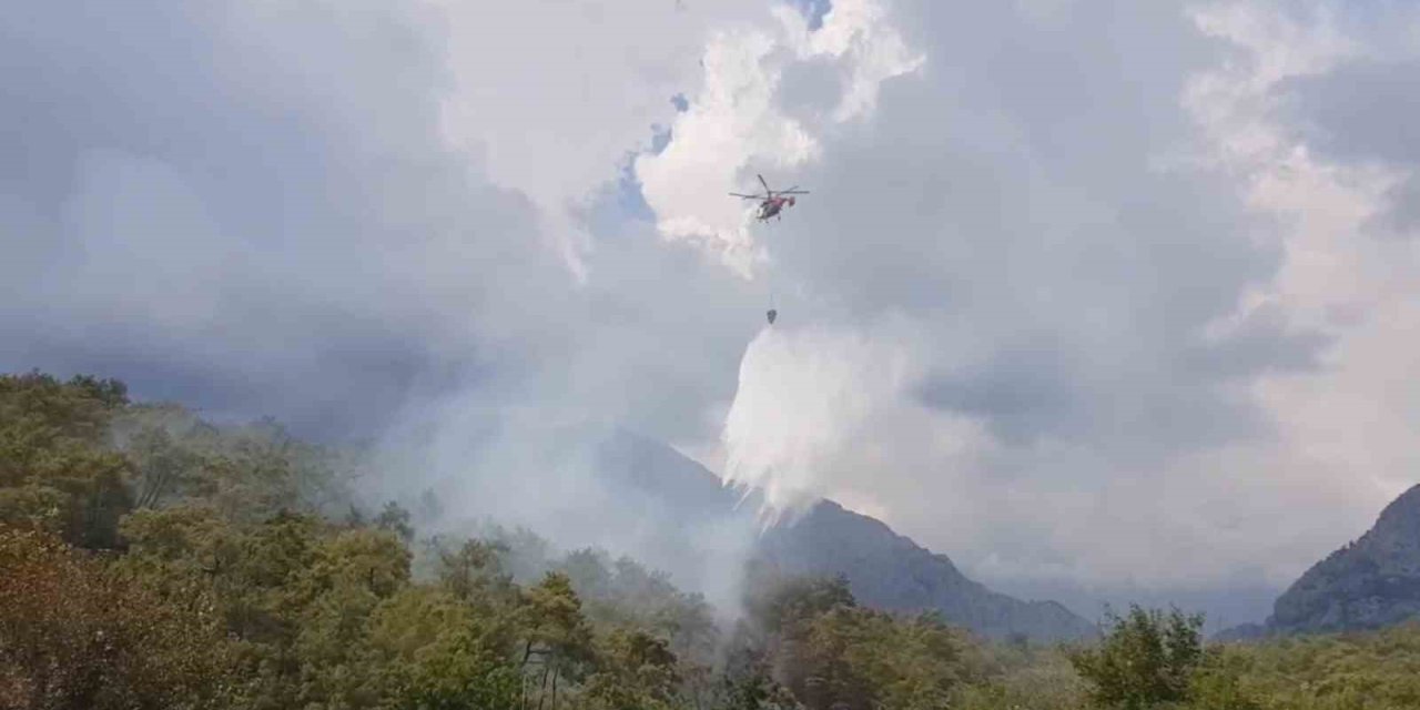 Kemer’de Ormanlık Alanda Çıkan Yangın Büyümeden Kontrol Altına Alındı