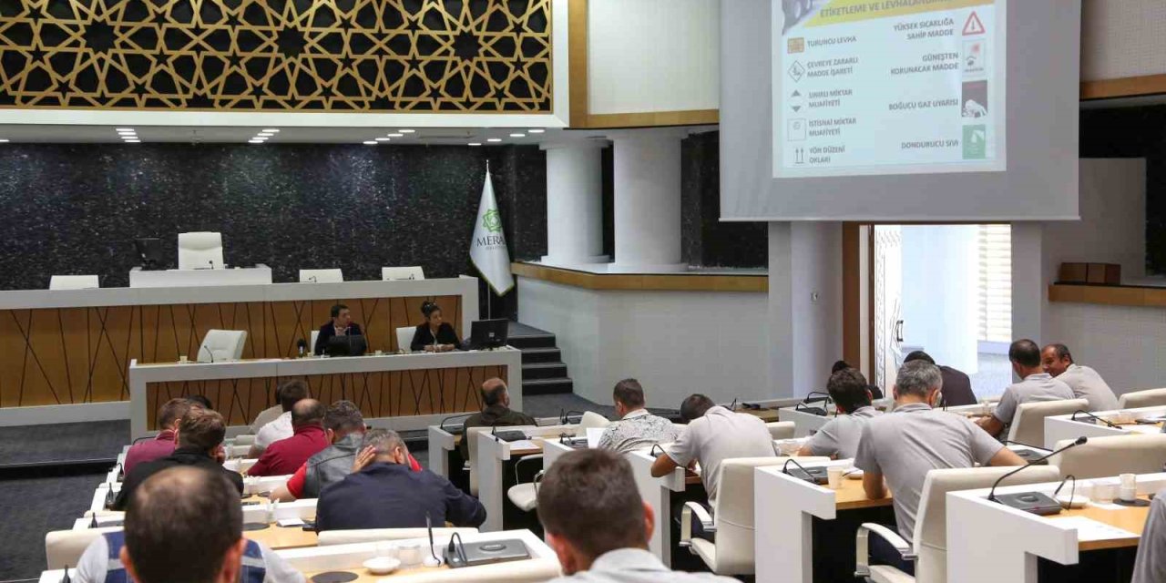 Meram’da ‘bilinçli Personel Güvenli Şehir’ Sloganıyla Tehlikeli Madde Eğitimi