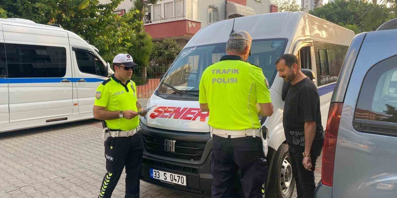 Mersin’de Okul Servislerine Sıkı Denetim